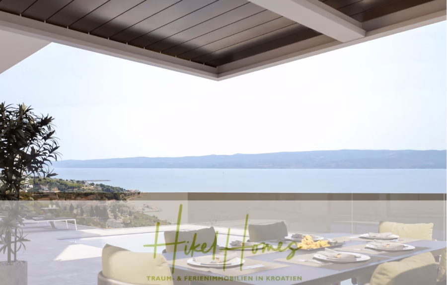 Ende Juni einziehen und Urlaub machen! Schlüsselfertige möblierte Meerblick Villa / Pool, 3 SZ,…, 21314 Jesenice, Villa