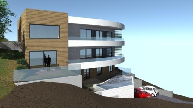 Meerblick Neubau 3-Zimmer-Wohnung mit Pool / 2 Schlafzimmern / 2 Bädern / Terrasse / 100m vom Meer - Bild...